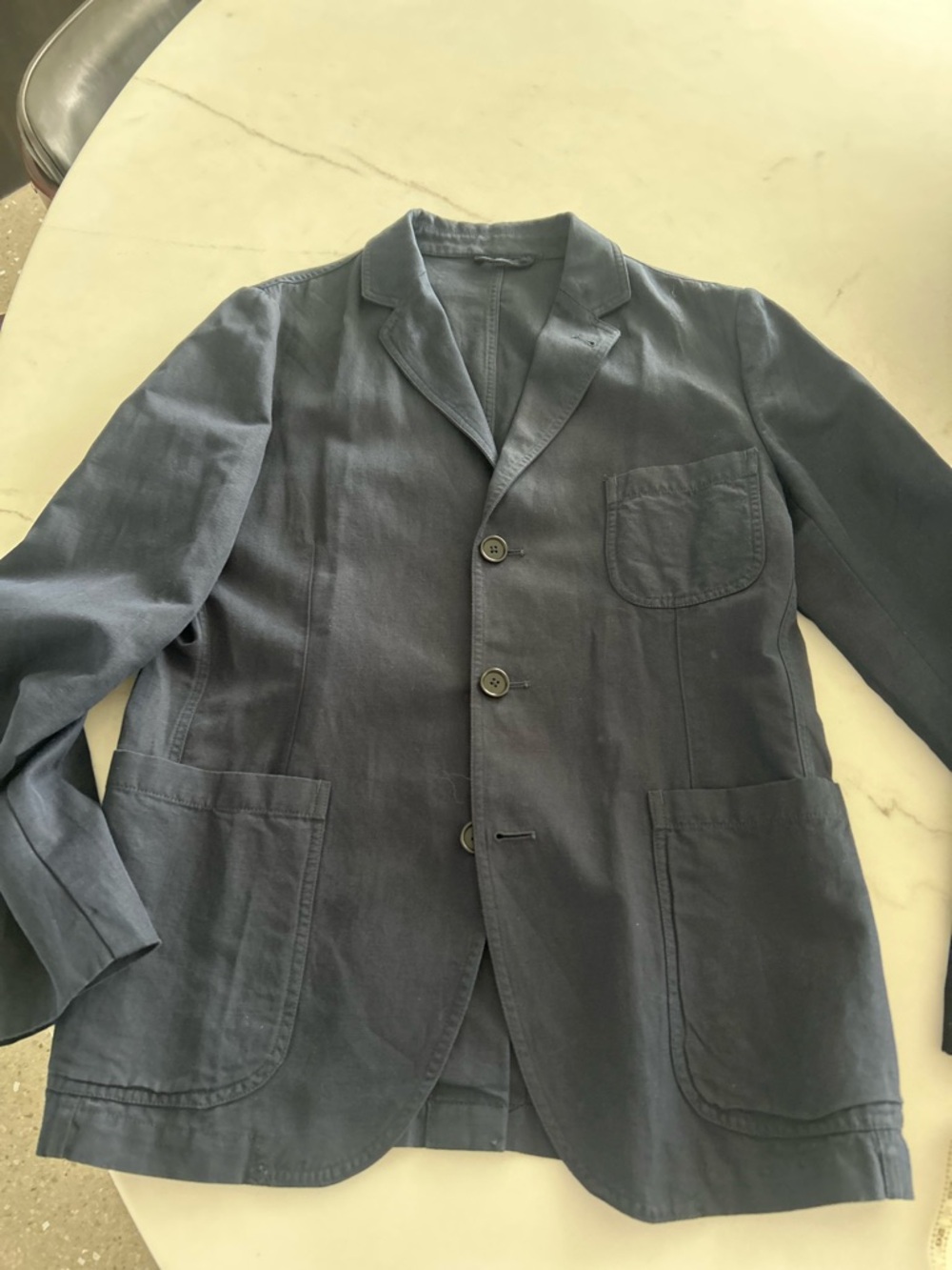Aspesi Navy Cotton Workwear Jacket